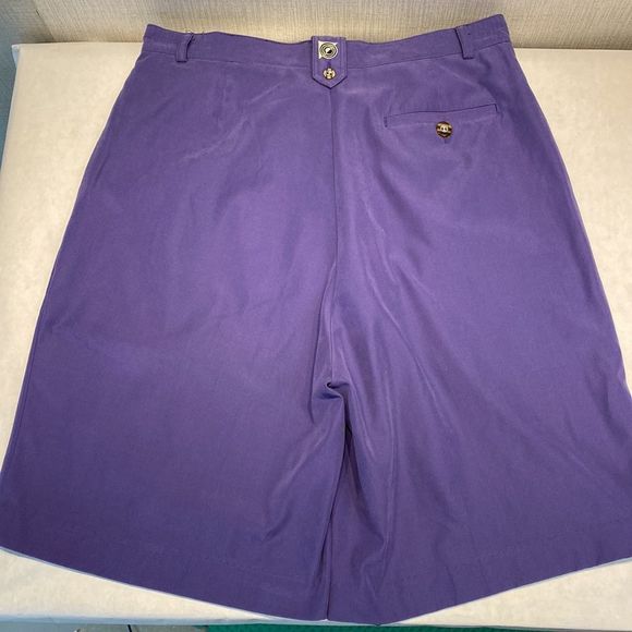 Jamie Sadock Golf Shorts Size 14 Purple Long Modest - Picture 5 of 10